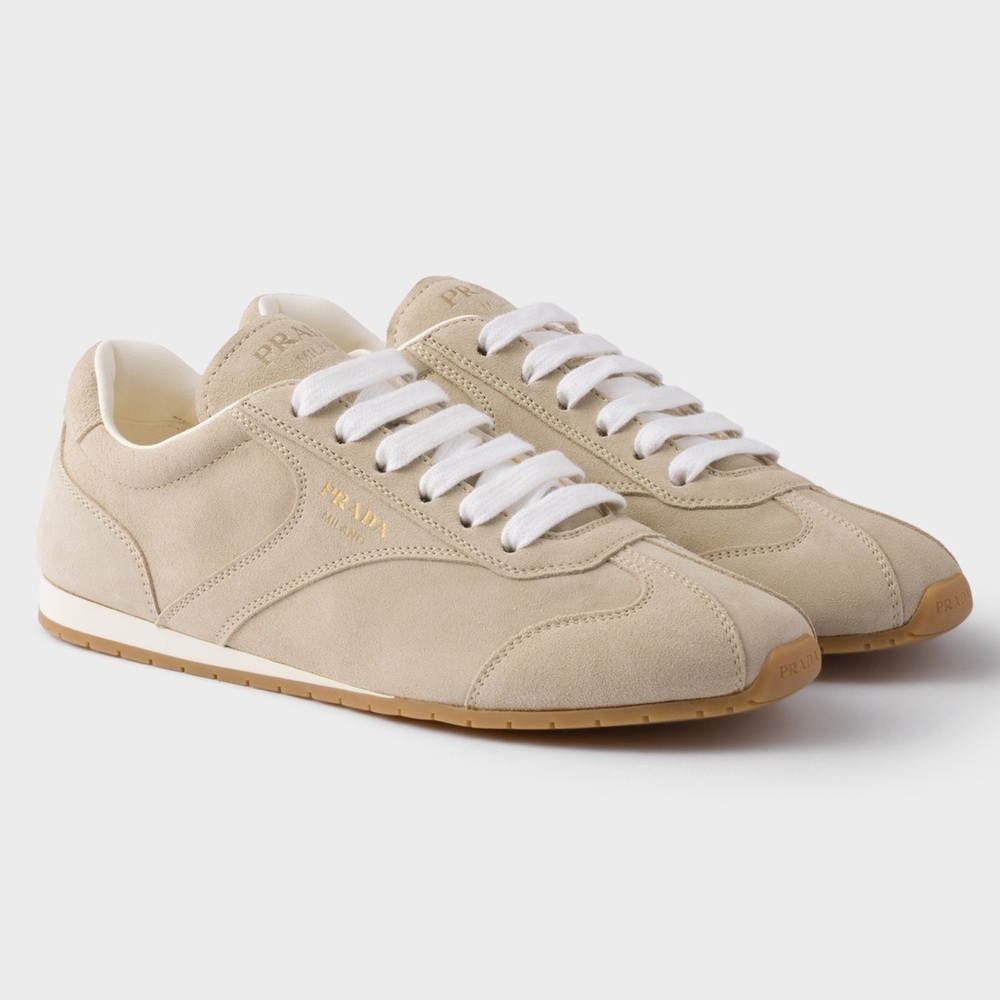Prada Suede Sneaker Beige Size 39